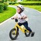 Costway 12 Inch Toddler Balance Bike No Pedal Training Bicycle with Inflatable Rubber Tires Yellow/White/Red